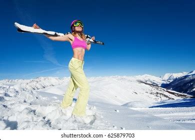 Naked Woman Ski Images Stock Photos D Objects Vectors
