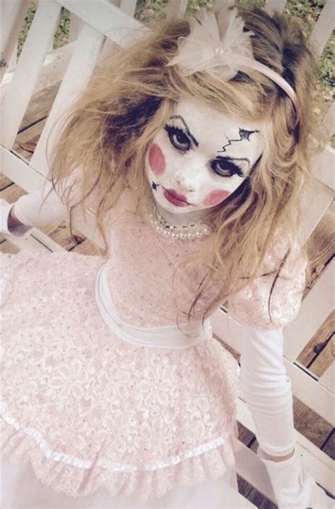 Pin By Karen Shaw On Autumn Doll Makeup Halloween Doll Halloween