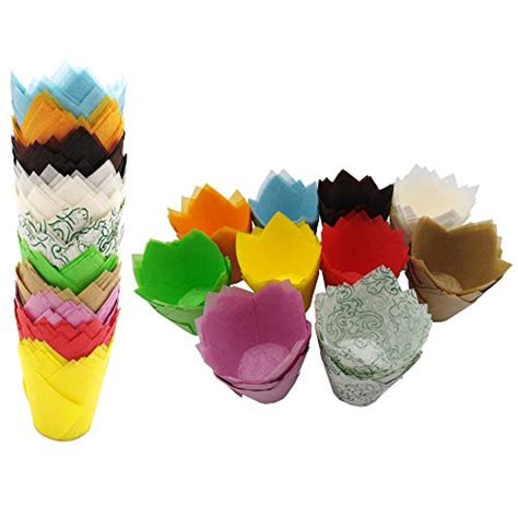 Tulip Cupcake Liners Katbite Tulip Cupcake Liners 200pcs Muffin Liners Baking Cups Cupcake