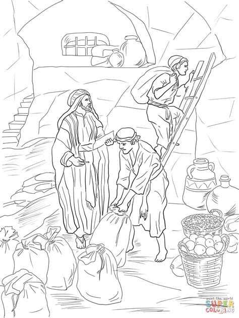 Prophet Malachi Storing Gifts In The Temple Coloring Page Free