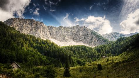 Wallpaper Landscape Forest Mountains Hill Lake Nature Valley