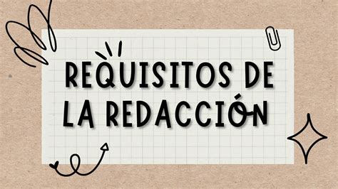 Solution Requisitos De La Redacci N Studypool