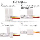 10 Emendas Conector 3 Vias P Fita Led Ws2811 Ws2812 6803