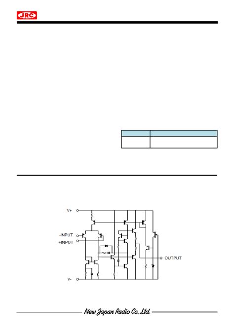 NJM8080 Datasheet 1 14 Pages NJRC LOW NOISE BIPOLAR INPUT DUAL