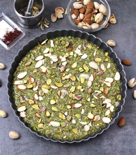 Easy Pista Badam Burfi Indian Almond Pistachio Fudge Cook With Kushi