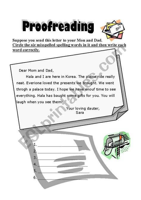 Free Printable Proofreading Worksheets