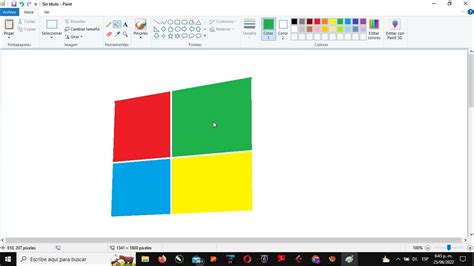 Paint Dibujando Windows Logo YouTube