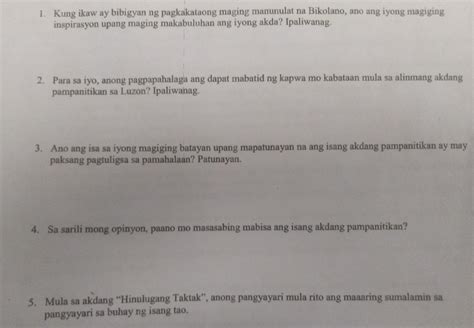 Pasagot Po Kailangan Ko Na Pls Pasagot Brainly Ph