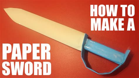 How To Make A Paper Sword Youtube