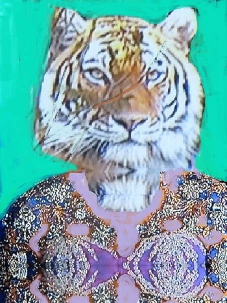 She Is A Tigress Vi Menschen Tier Frau Tiger Von Colombia Kunstnet