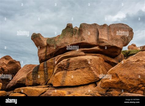 Amazing Rock Formations On The Cote Granit Rose In Brittany France