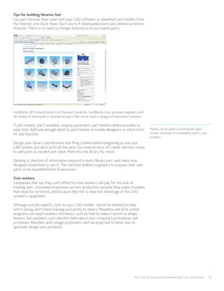 Four Tips For Successfully Implementing Your CAD System PDF