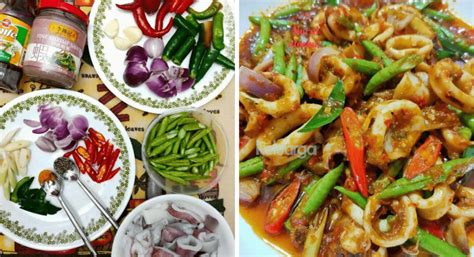 Resipi Sotong Phat Phet Masakan Ala Thai 2 Dalam 1 Gabungan Aroma