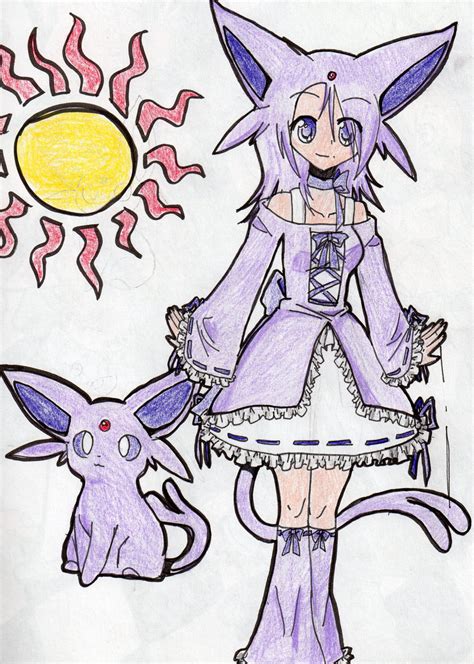 Espeon Gijinka by Urahana on DeviantArt