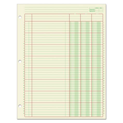 Amazon Adams Columnar Analysis Pad Column X Single