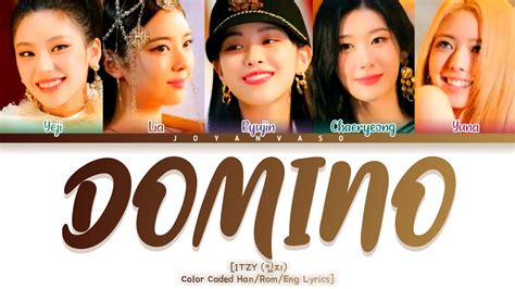 Itzy 있지 Domino Color Coded Hanromeng Lyrics Youtube