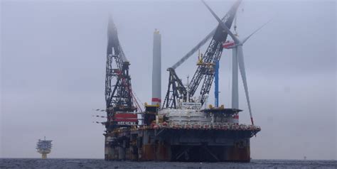 Erste Windkraftanlage Im Offshore Windpark Arcadis Ost Installiert