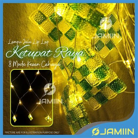 Lampu Ketupat Raya Lampu Raya Kelip Lampu Lip Lap Fairy Light Plug Raya Light Lampu Kalis Air