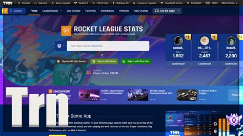 TRN Rocket League: Your Ultimate Companion for Real-Time Tracking and ...