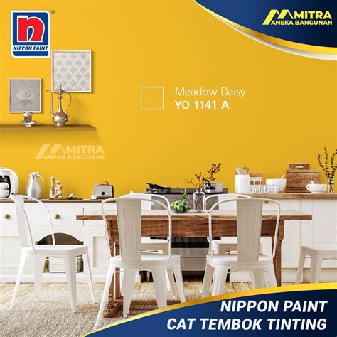 Jual CAT TEMBOK EKSTERIOR INTERIOR NIPPON PAINT MEADOW DAISY NP YO 1141