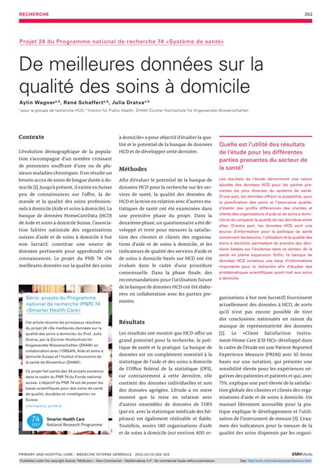 PDF De meilleures données sur la qualité des soins à domicile