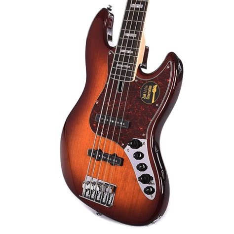 Sire Marcus Miller V7 2nd Generation Alder Body 5 String Bass Guitar Tobacco Burst