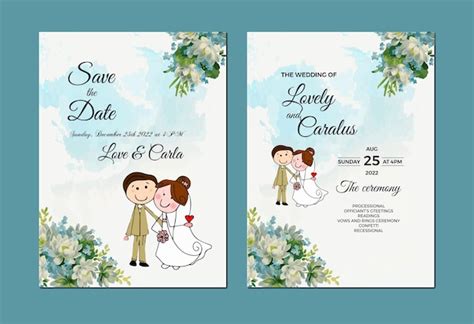 Premium Vector Beautiful Wedding Card Design