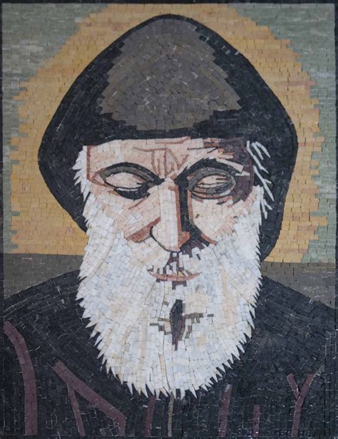 Saint Charbel Icon Religious Mosaics For Sale Clearance Mozaico