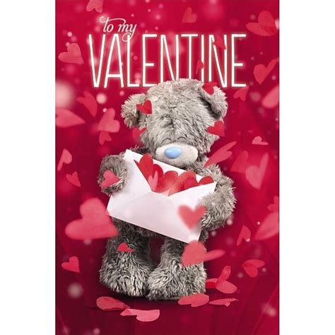 3d Holographic Me To You Bear Valentines Day Card V93mz016 Me To