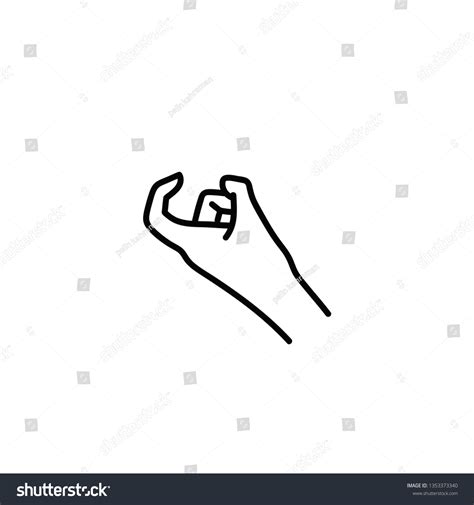 Hand Gesture Come Here Stock Vector (Royalty Free) 1353373340 ...