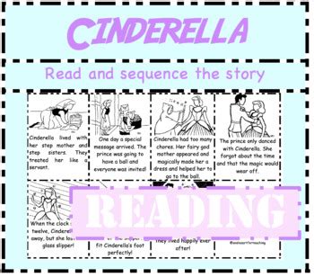 Cinderella Reading Read And Sequence The Story Cut And Paste Activity