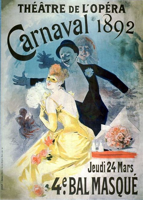 CHÉRET Jules 1836 1932 Carnaval 1892 Théâtre de l Opéra 1892