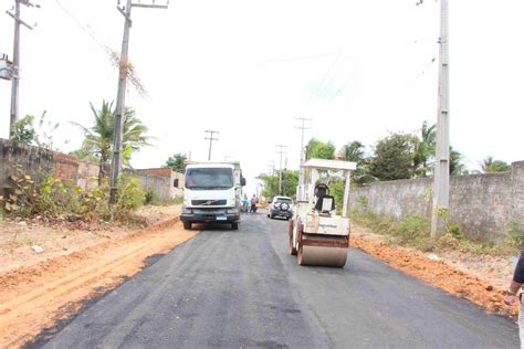 Raposa Prefeito Eudes Barros Inicia Obras De Pavimenta O Asf Ltica