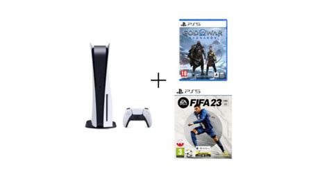 Konsola PlayStation 5 z grami FIFA 23 i God of War Ragnarok za 3349 zł