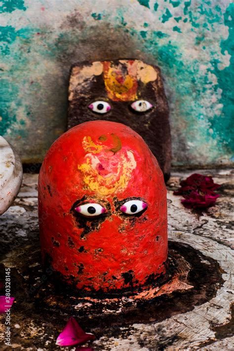 Monolith Shiva Lingam And Yoni The Hindu Symbol Of Fertility Photos