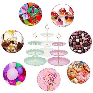 Amazon Pcs Tier Cupcake Stand Fruit Plate Cakes Stand Tower