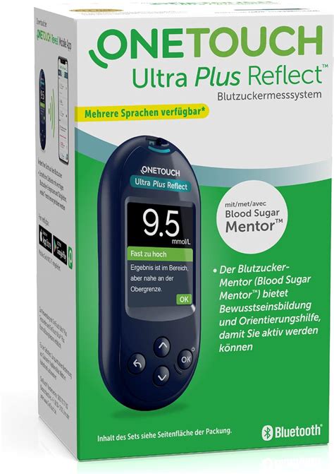 OneTouch Ultra Plus Reflect Blutzucker Messgerät mmol l I Diabetes