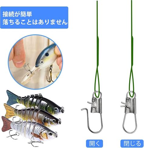 Tsurivale ツリワレ ワイヤーリーダー 50本セット 徳用 4色 15－30cm 太刀魚 仕掛け 釣りワイヤーハリス タチウオ