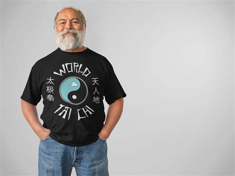 World Tai Chi T Shirt Unisex Black Men And Women Eco Etsy