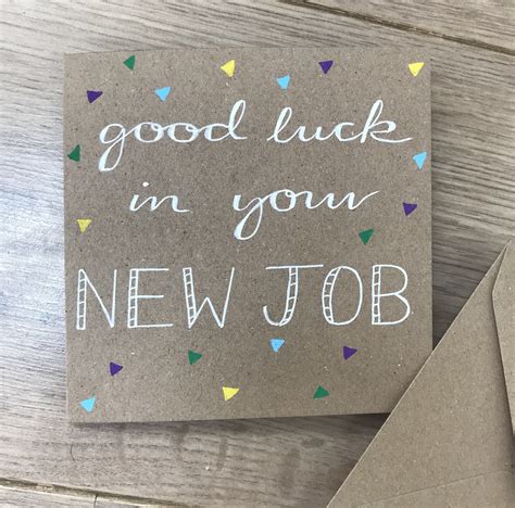Greeting Cards Personalised Good Luck Card Personalised New Job Card