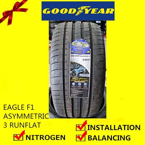 Goodyear Eagle F1 Asymmetric 3 Runflat Rof Tyre Tayar Tire With