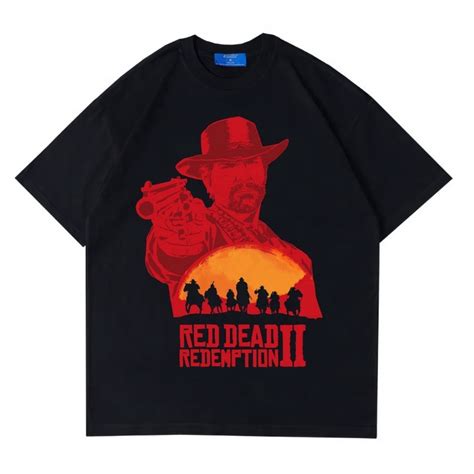 Jual Psycho Crucify Red Dead Redemption 2 Oversized T Shirt Stone