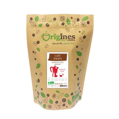 Caf Bio Grain Italien Kg Origines Tea And Coffee