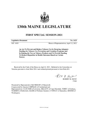 Fillable Online Legislature Maine Legislature Maine