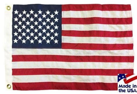 American Sewn Nylon 16×24 Boat Flag Made In The Usa I Americas Flags