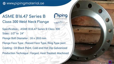 ASME B16 47 Series B Class 300 Weld Neck Flange Sr B 300LB WN Flange