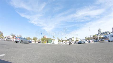 Daytime Tesla Charging Supercharging Station Power Up Stock Footage