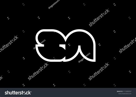 Black White Alphabet Letter Sa S Stock Vector (Royalty Free) 1113309707 | Shutterstock