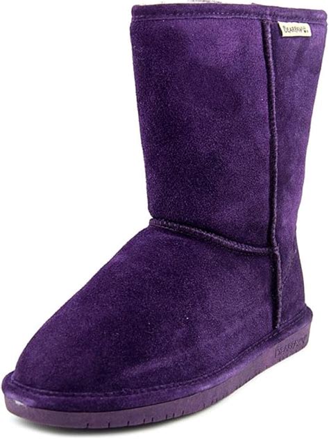 Bearpaw Womens Emma Short Snow Boots Purple Size 55 6 Uk