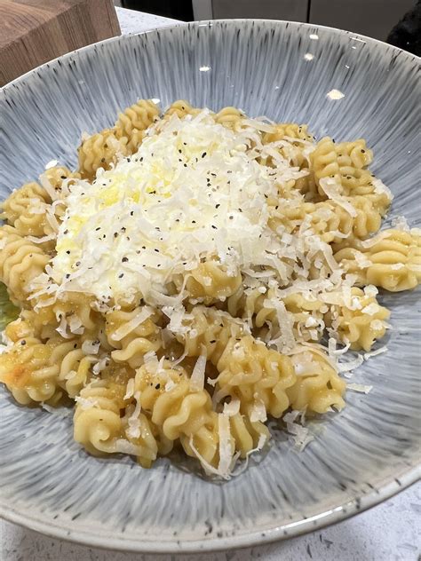 Homemade Bronze Cut Radiatore Pasta In A Golden Yellow Marinara